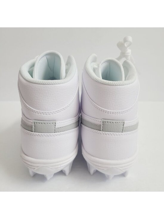 NEW Nike Air Jordan 1 Mid TD Football Cleats FJ6805-101 Size 9 White main image 2